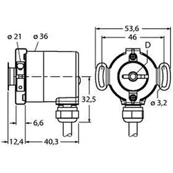 Turck Absoluter Drehgeber RS-07H6E-7A12B-C 1M