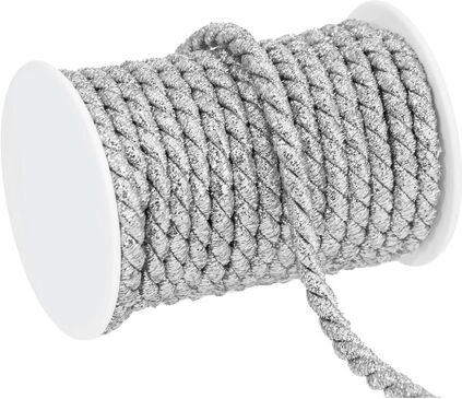 Kordel, silber, 8 mm, 10 m