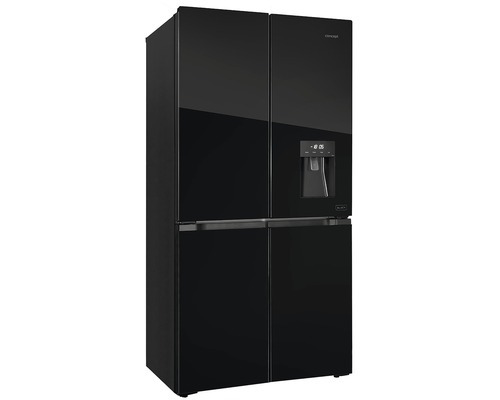 Concept LA8891BC, Freistehend, French door, Schwarz, 563 l, SN-T, C