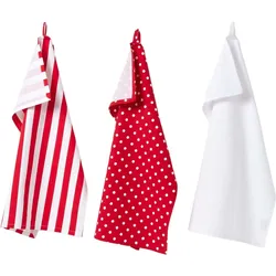 GESCHIRRTÜCHER Polka Dots, 3er-Set, 100% Baumwolle