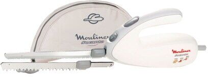 Moulinex Cuchillo Eléctrico Secanto DJAC: Corta Carne, Pescado Congelado, Pan. Blanco