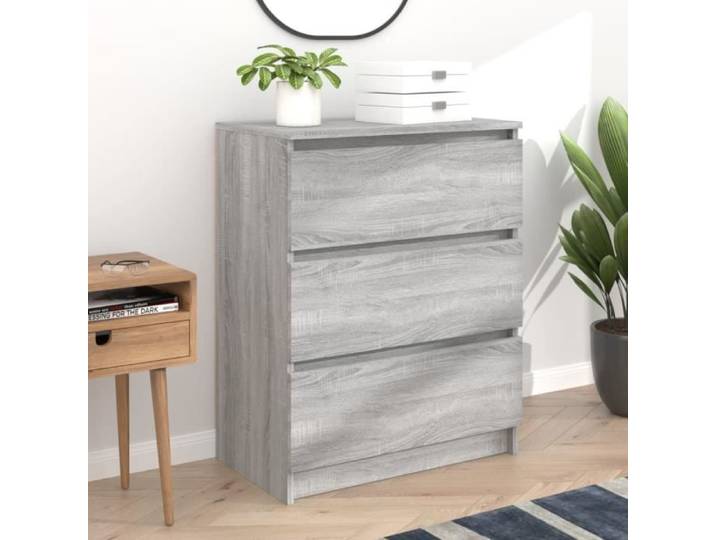 CUQUE Buffet Sonoma gris 60x35x76 cm Bois d'ingénierie CQ003