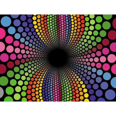 Fototapete PAPERMOON "Groovy Swirl Tunnel", bunt, B:3m L:2,2m, Vlies, Tapeten