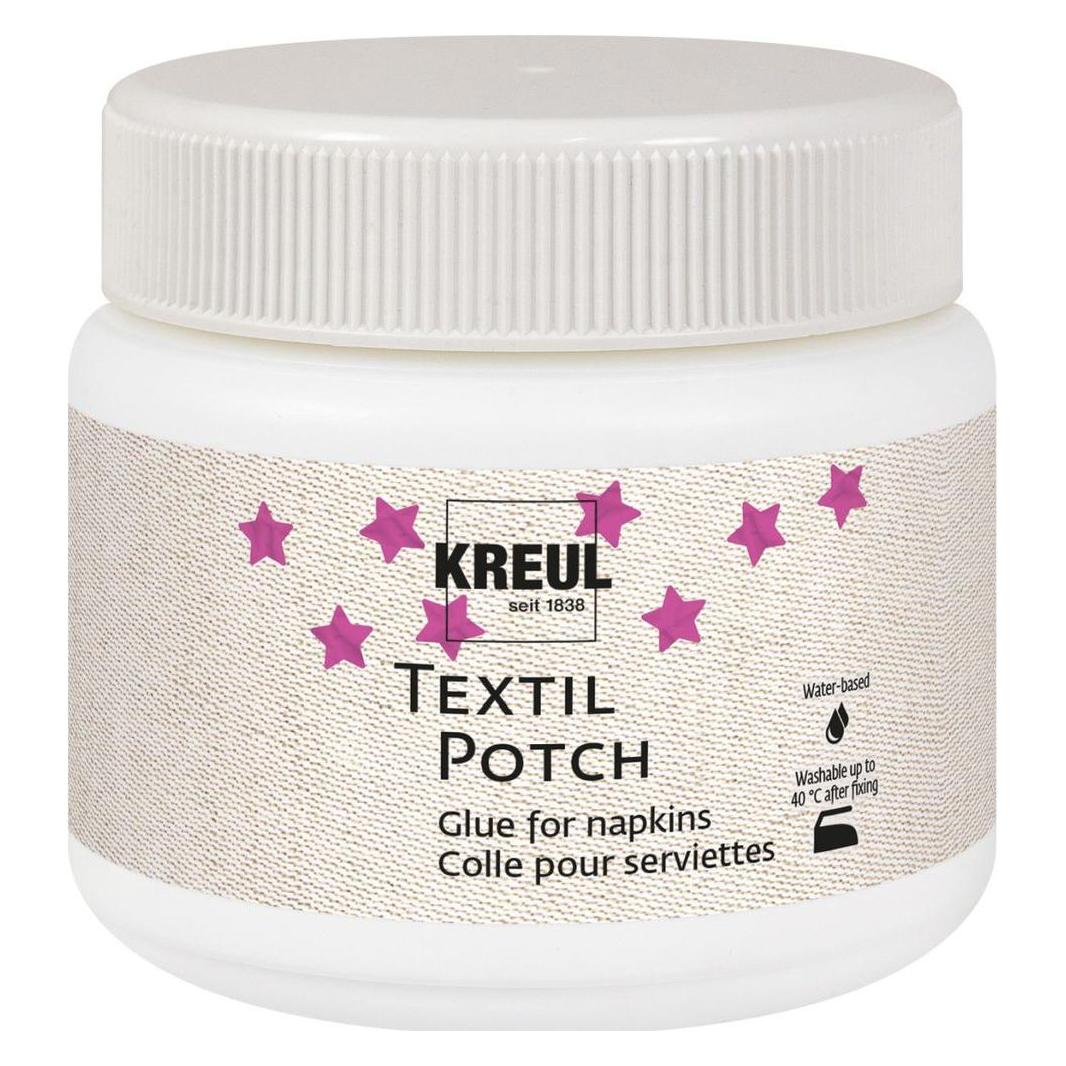 Kreul 90981 - Javana Textil Potch, 150 ml, transparentes Fluid auf Wasserbasis, für Serviettentechni (150 ml) (90981)