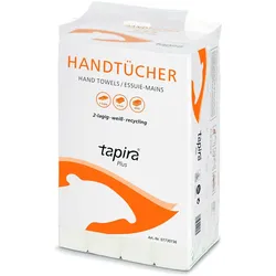 Tapira Handtuchpapier Plus, 245 x 210 mm, V-Falz, weiá, Haushaltspapier, Weiss