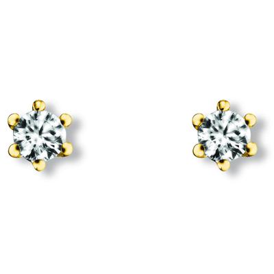 Paar Ohrhänger ONE ELEMENT "Zirkonia Ohrringe Ohrstecker aus 333 Gelbgold", gold, Ohrringe, Damen, Damen, Gelbgold 333 Gold, Gelbgold 333, Gold, für Damen – elegant, modern & vielseitig kombinierbar