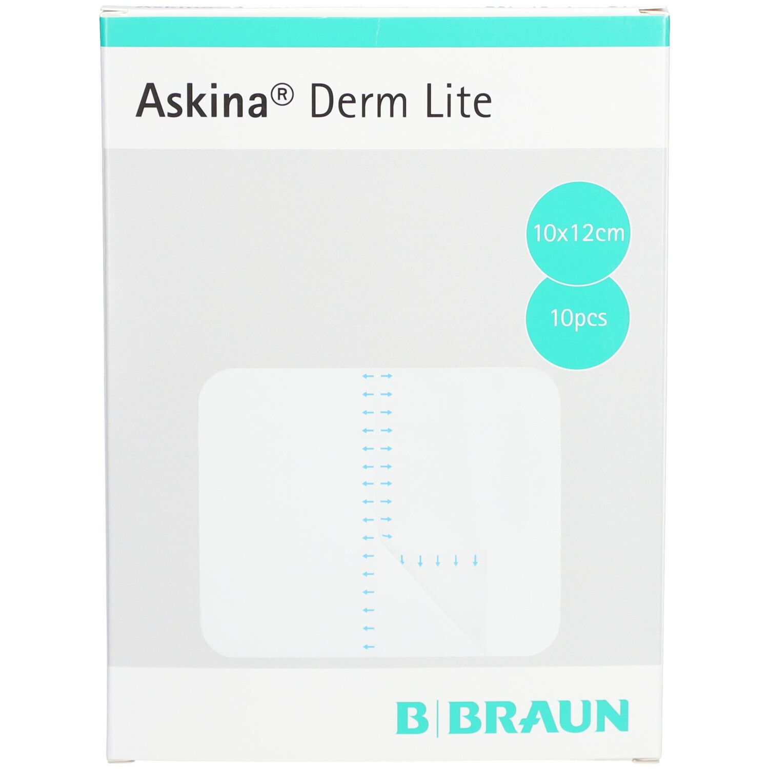 Askina Derm Lite Transparentverb.10x12 cm steril 10 St Verband