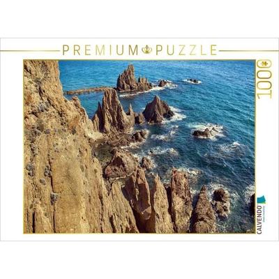 CALVENDO Puzzle Felsen bei Cabo de Gata | 1000 Teile Lege-Größe 64 × 48 cm Foto-Puzzle für glückliche Stunden