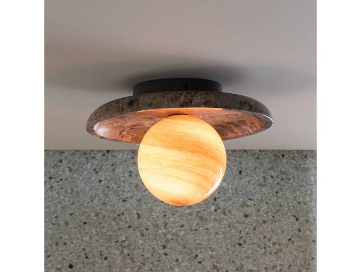 IT´S ABOUT ROMI Deckenlampe Tivoli, dimmbar, braun / rost, für Wohn- / Esszimmer, Stein, Deckenlampe