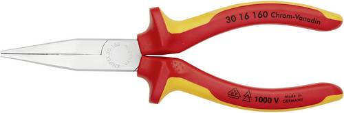 Knipex 30 16 160 VDE Flachzange Gerade Chrom-Vanadium Elektrostahl 160 mm