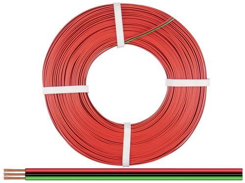 Donau Elektronik 325-014-50 Litze 3 x 0.25mm² Rot, Schwarz, Grün 50m