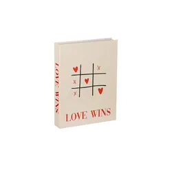 Deko Buch Love   , beige , Papier , Maße (cm): B: 22 H: 29 T: 4.5