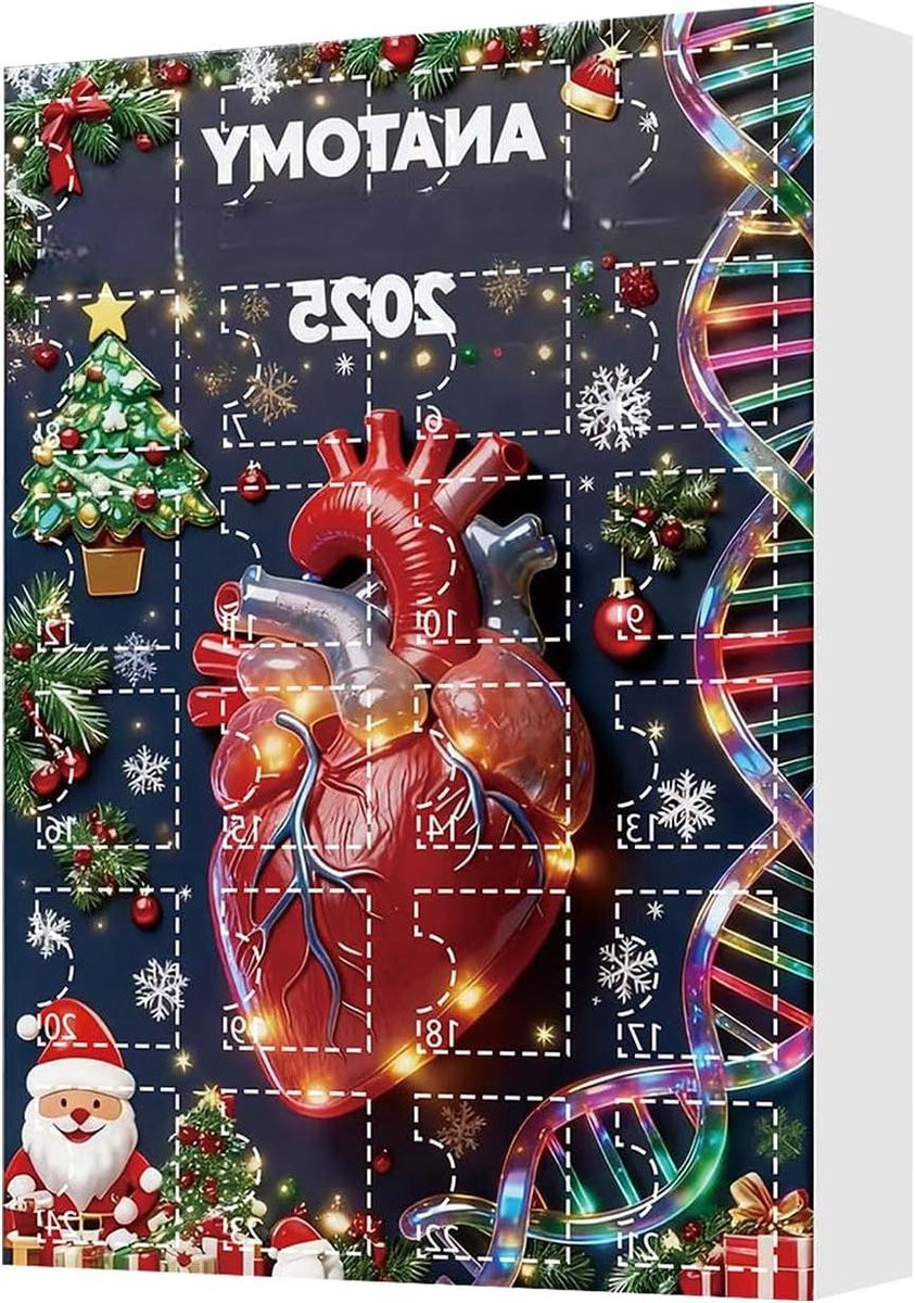 Adventskalender Menselijk Lichaam Anatomie - Wetenschappelijk Geïnspireerde Decoratie voor Volwassenen - 24 Dagen