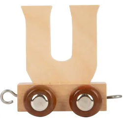 small foot, Holzbuchstaben + Stoffbuchstaben, - Holzbuchstabenzug - U - 12 Stück