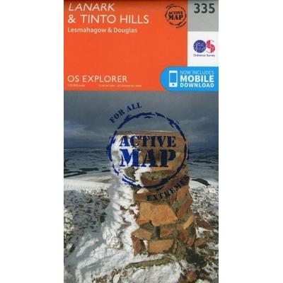 Lanark and Tinto Hills, Karte von Ordnance Survey, Ordnance Survey, 978-0-319-47207-1