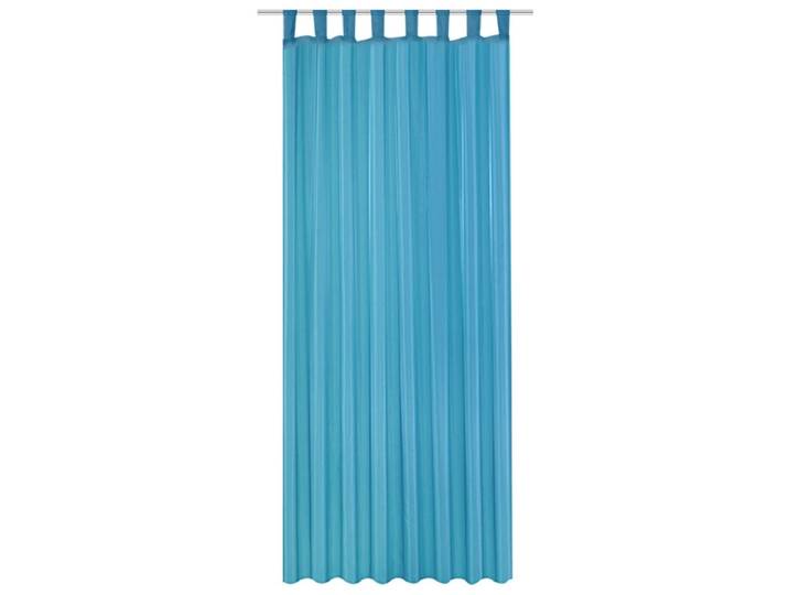 Vorhang SICILE 110x240cm pfote / kräuselband durchsichtig türkis