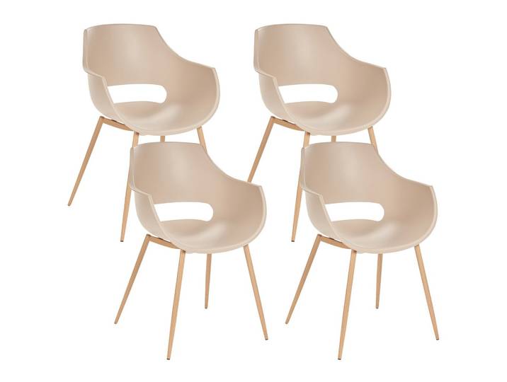 ESSZIMMERSTUHL 4er-Set Beige Millers