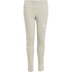 ADIDAS Kinder Tight Girls Animal 3-Stripes Single Jersey Kids, Größe 152 in Silber Silber