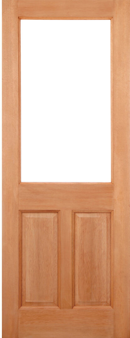 LPD Doors 2XG 2P Unglazed Hardwood External Door Unfinished 213.5 cm H x 91.5 cm W x 4.4 cm D