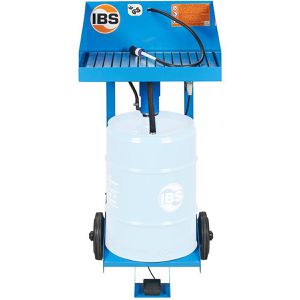 IBS Teilewaschgerät Typ F, 2120203, für Kaltreiniger, 50 Liter Fassaufnahme, Waschpinsel & Pumpe mit 6-8 l/h