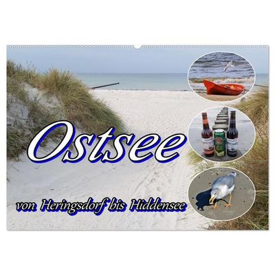 Ostsee von Heringsdorf bis Hiddensee (Wandkalender 2027 DIN A2 quer), CALVENDO Monatskalender