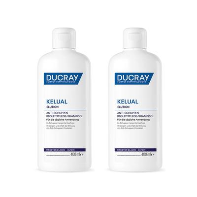 Ducray Kelual Elution Anti-Schuppen Begleitpflege-Shampoo x2 2x400 ml Shampoo