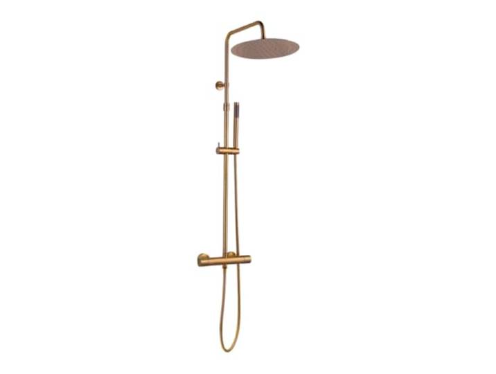 Essebagno Luisa II colonne de douche thermostatique cuivre brossé