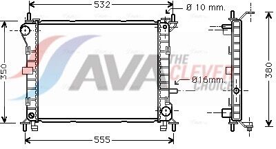 Ava Clever Choice Kühler, Motorkühlung Fd2263 Für Ford