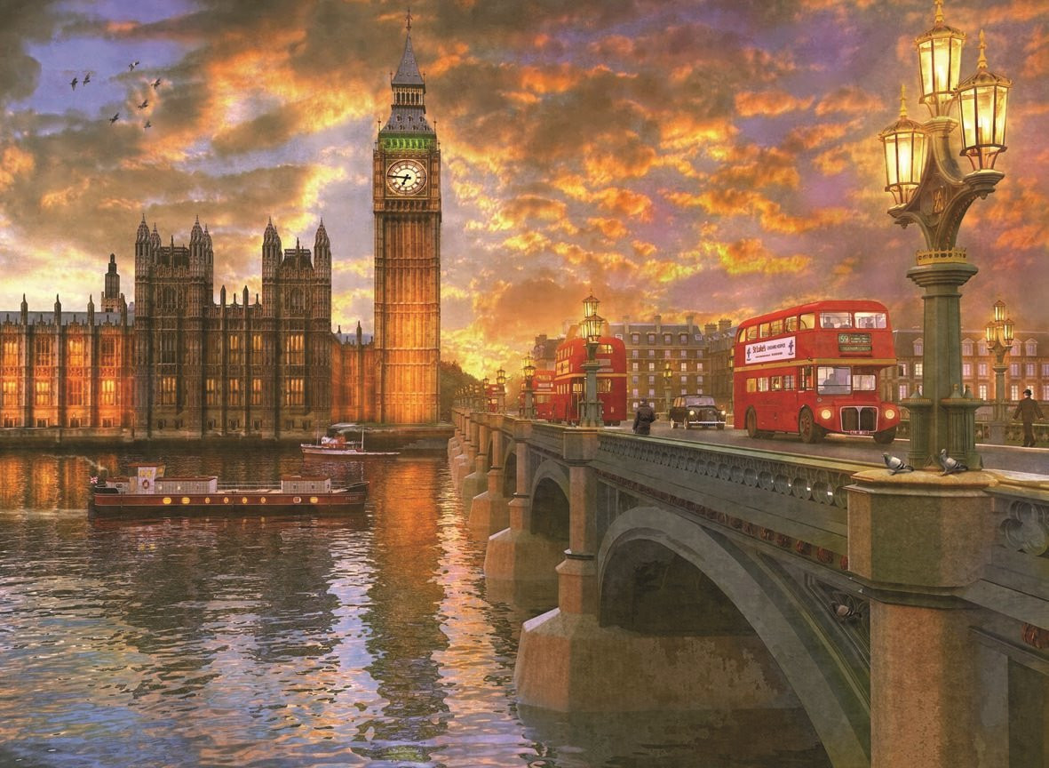 Anatolian Puzzel Schemering boven Westminster 1000 stukjes