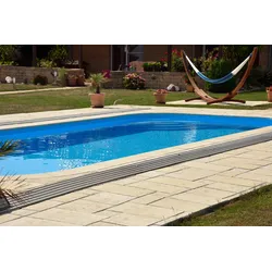WESERWABEN Pool-/Beckenrandsteine - Solum innenrundung_r208 Naturgrau