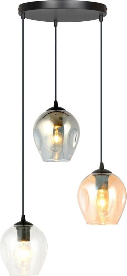 Emibig Lighting Hanglamp Istar 3 Premium Blauw/Mix 3xE27 40W