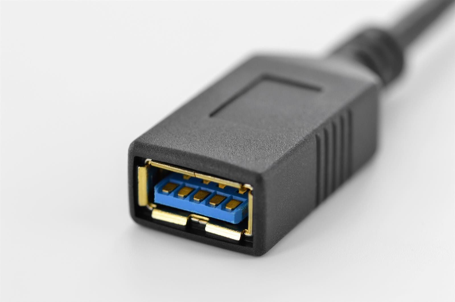 DIGITUS AK-300315-001-S USB Type-C naar USB-A OTG adapter