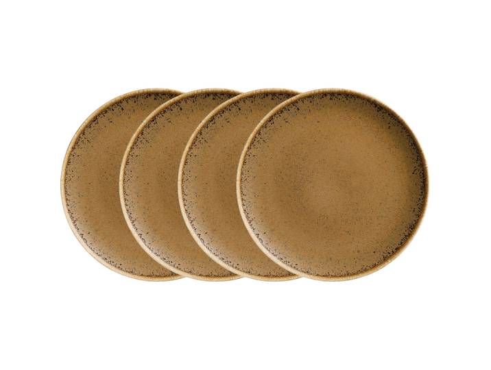 MÄSER Dessertteller-Set 4-tlg. Grumpy Beige Porzellan D 21 cm 4 Stk - Dessertteller-Set 4-tlg.