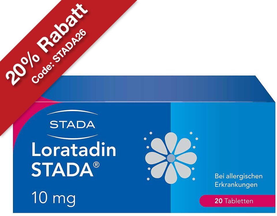 Loratadin STADA 10mg Tabletten bei Allergien 20stk