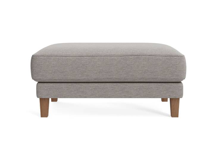 Hocker Avena beige Stoff/Holzfuss walnuss B 101 H 45 cm - Möbel Konfigurator: Traummöbel individuell zusammenstellen - Hocker