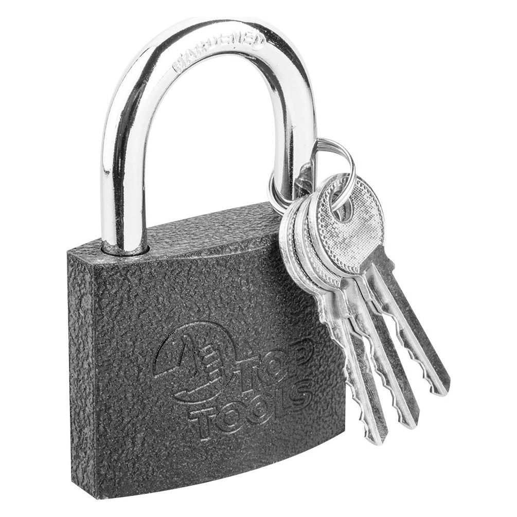 TOP 60-mm-Vorhängeschloss aus Gusseisen mit 2 Schlüsseln 90U303 (90U303)