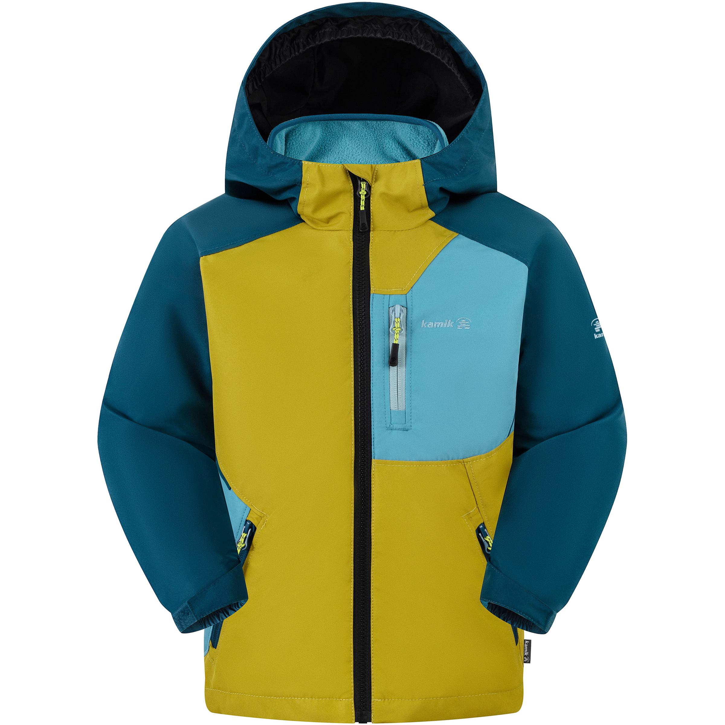 Kamik Otis Kinder Regenjacke avocado-abyss Größe 164 Trekking Wasserdicht Wasserabweisend