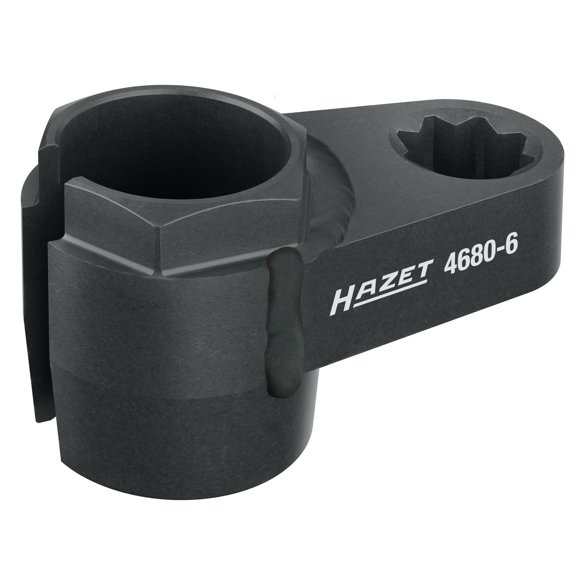 Hazet Abgassonden Einsatz 4680-6 Doppel-Vierkant12,5 mm (1/2 Zoll) Aussen Sechskant Profil 24 ... (4680-6)