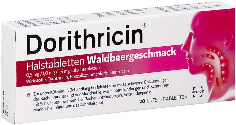 Dorithricin Waldbeere Halstabletten 20stk