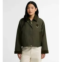 Barbour für Damen. LCA0422 Olivgrüne Wendy-Jacke (M), Lässig, Baumwolle