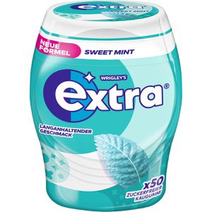 Extra Kaugummis Sweet Mint, zuckerfrei, Dose mit 50 Dragees