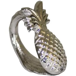 byRoom Serviettenring Ananas, 5 x 5 x 7cm, silber