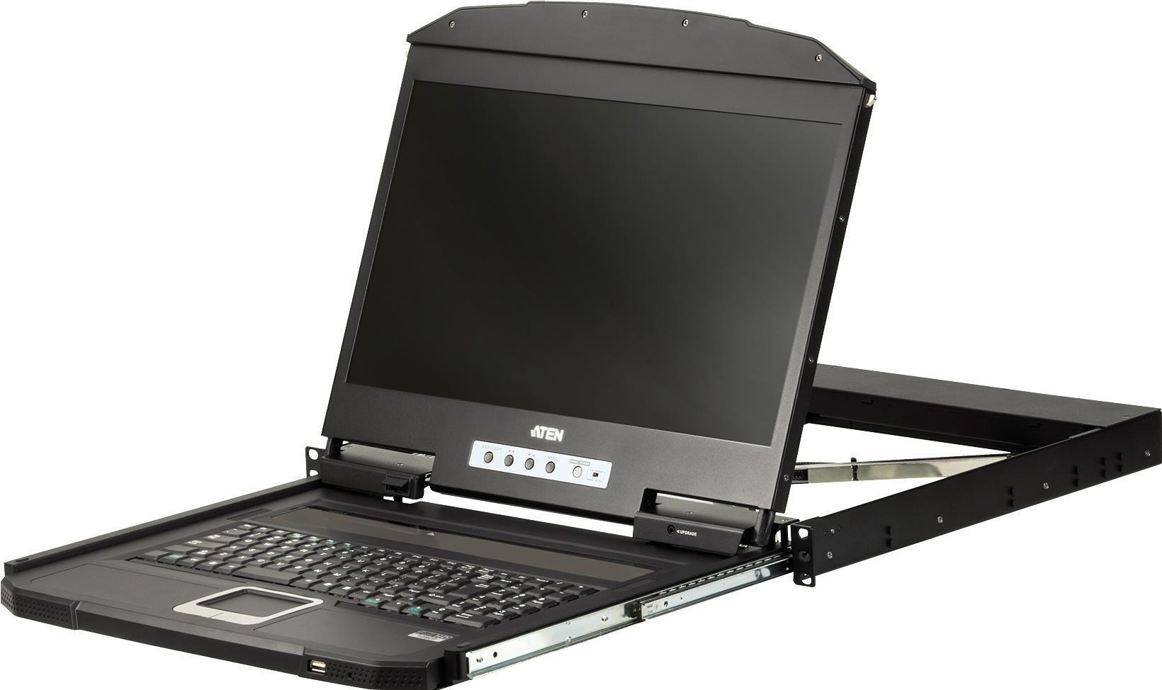 Aten 1U HDMI USB-Kurzkonsole mit Nordic-Tastatur, CL3700NW-NORDIC