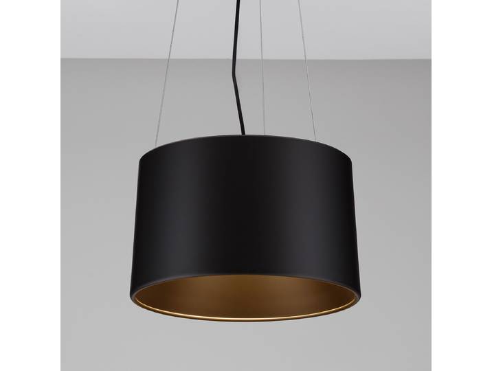 Pendelleuchte Atil Ø 35cm Schwarz/Schwarz Aluminium Nicht austauschbare LEDs LED-Platine