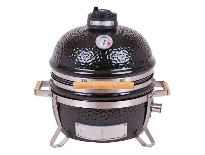 MONOLITH Keramikgrill Monolith ICON Black Keramikgrill Tischgrill inkl. Gestell