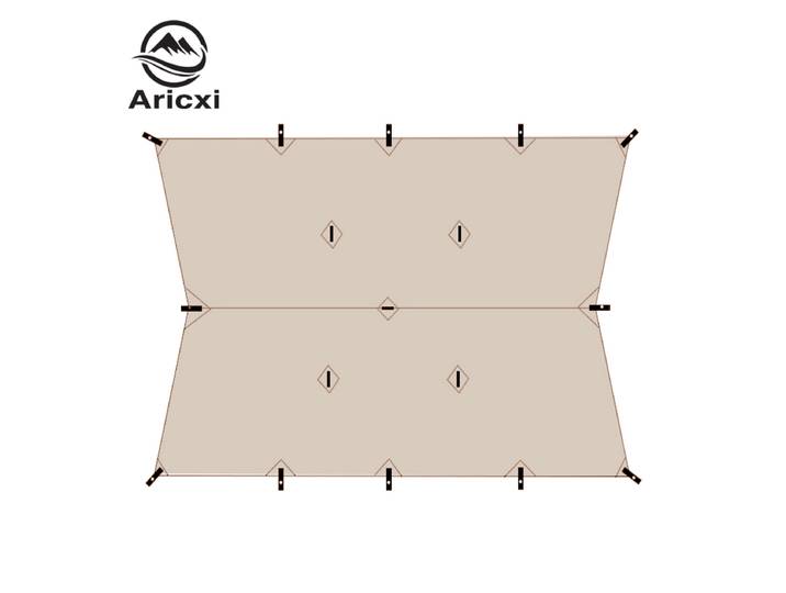 Aricxi bâche hamac extérieur bâche 210t revêtement argenté bâche de abri solaire bâche extérieure multifonctionnelle