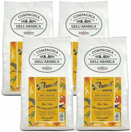 caffeCorsini Caffè Corsini - Brasil Santos - Kaffeebohnen 1 Kg - MaxiCoffee