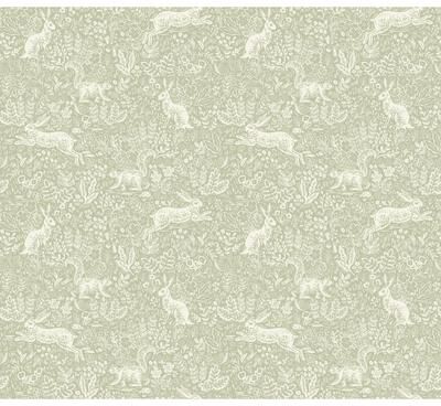 Rifle Paper Co. Fable Mint Peel and Stick Wallpaper