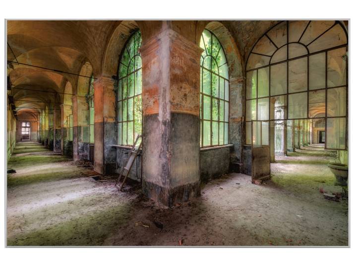 Bild mit Rahmen Verlassener Flur image LAND