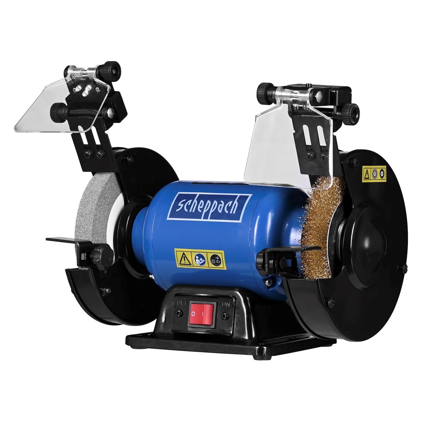 Scheppach SM150LB Doppelschleifer mit Bürste - 230-240V 50Hz 400W - 150mm (Doppelschleifer) (5903108901)